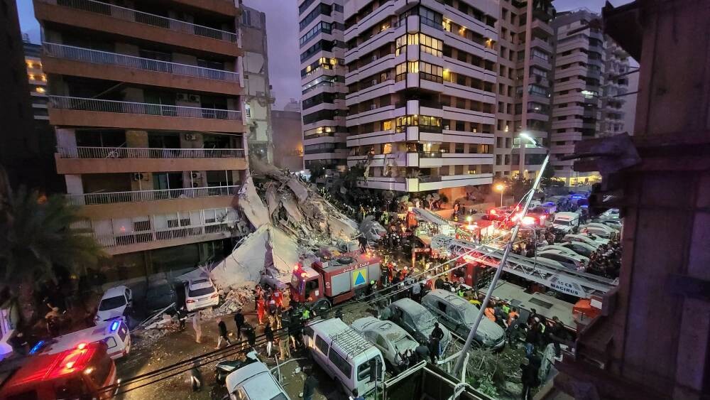 Israeli Strike Devastates Beirut Street