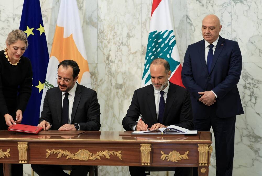 Lebanon and Cyprus sign maritime border agreement